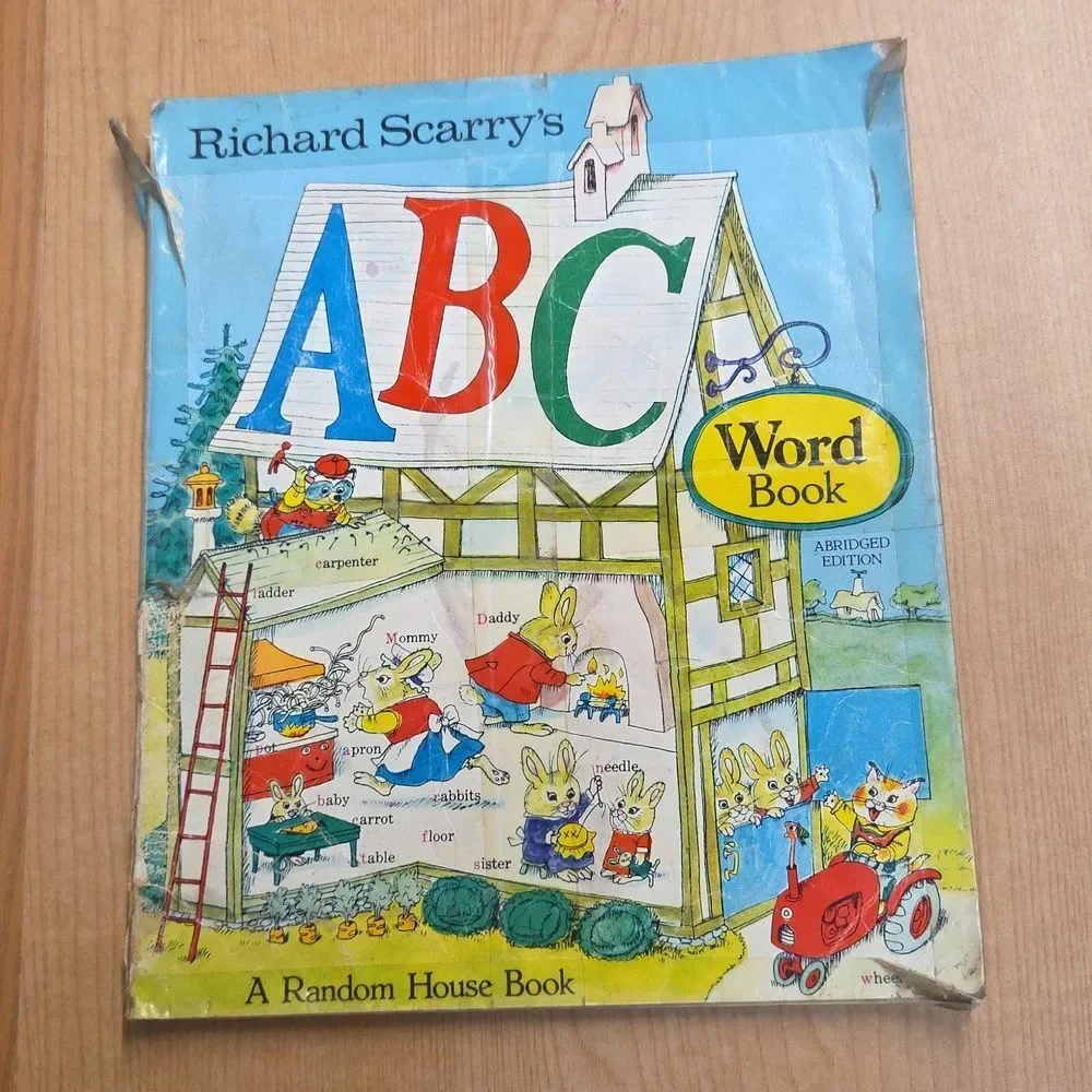 Min Forste Ordbok by Richard Scarry Best Wordbook Ever Vtg Norwegian Plus Extras